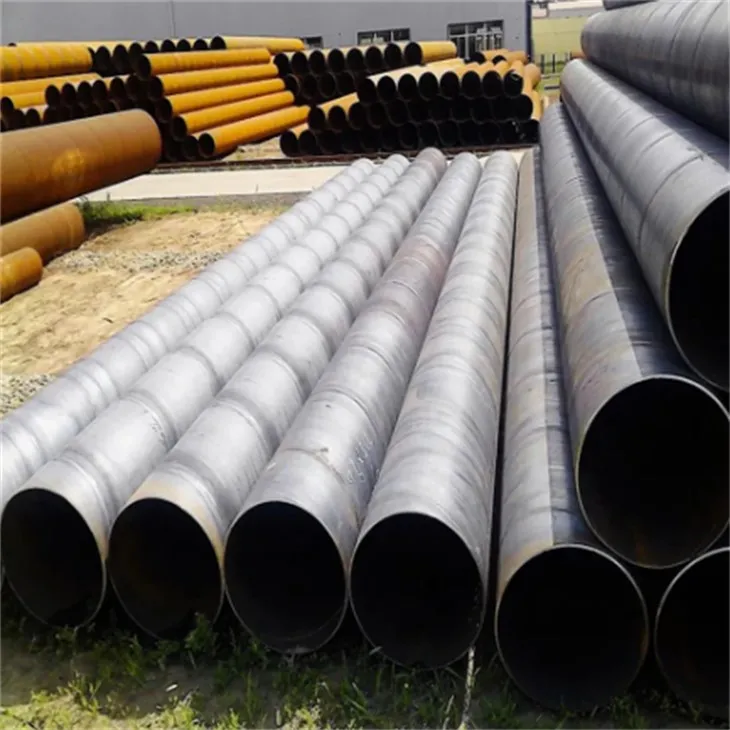 Tubo in acciaio saldato a spirale nero carbonio A106