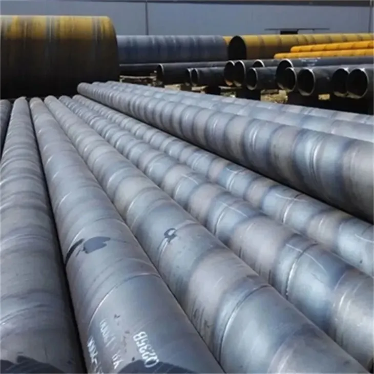 Tubo in acciaio saldato a spirale nero carbonio A53