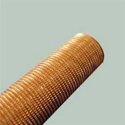 Tubo con aletta dentellata